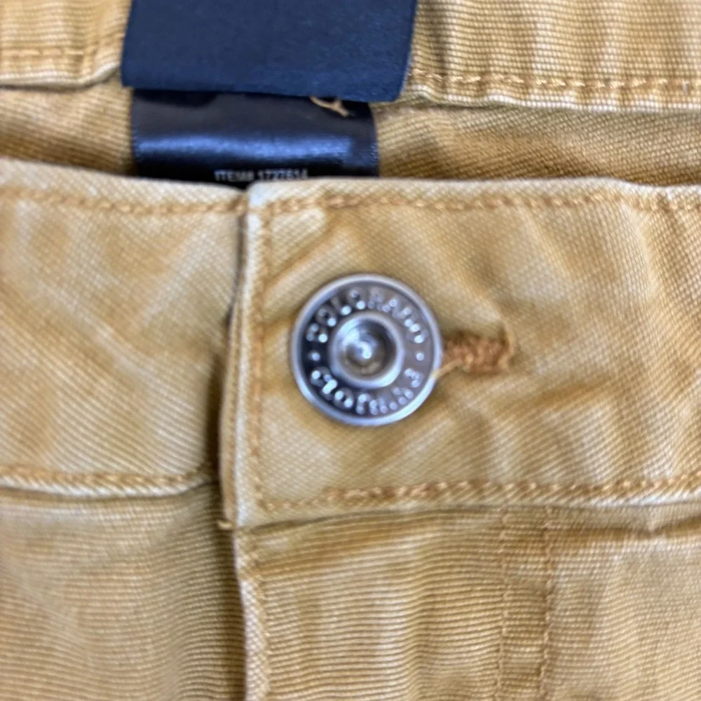 Colorado Clothing Carpenter Work Pants Men 32x30.5 Tan Canvas Cotton Relaxed Fit